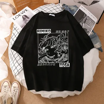Hip Hop T-shirt Japonské Anime Print T Shirt Ženy Bežné Krátke Rukávy Harajuku Streetwear Topy Unisex Nadrozmerné T-shirt