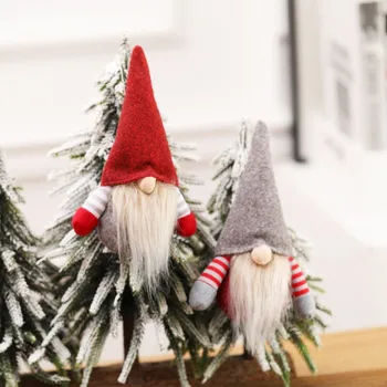 Vianočné Anonymný Gnome Santa Vianočný Strom Visí Ozdoby Bábiky, Dekorácie Pre Domov Navidad Prívesok Darčeky Na Nový Rok Deti 2021 Darček