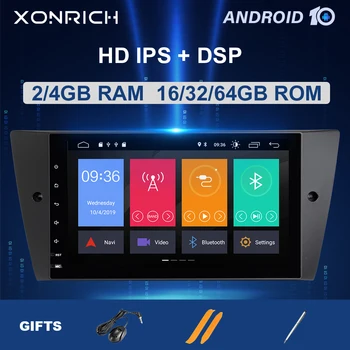 DSP technológia IPS s veľkosťou 4 gb, 64 GB 1 Din Android 10 autorádio DVD Prehrávač Pre BMW E90/E91/E92/E93 3 Série Multimediálnu GPS Navigáciu stereo Audio 2