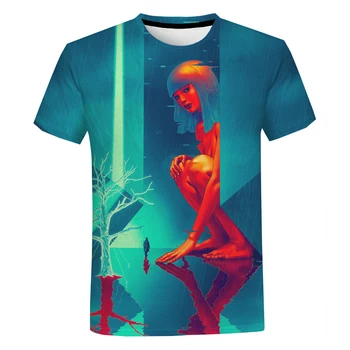 Blade Runner T Shirt 2049 T-Shirt Pre Chlapcov Módne Rock Mens T-Shirt Muži T-Shirts Nadrozmerné T Shirt Tlačených Topy Deti Tee 4
