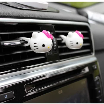 Hello Kitty Auto Osviežovač Vzduchu Zásuvky Dekorácie Parfum Aromaterapia Ozdoby Na Auto Príslušenstvo Cartoon Dekorácie Interiéru 3