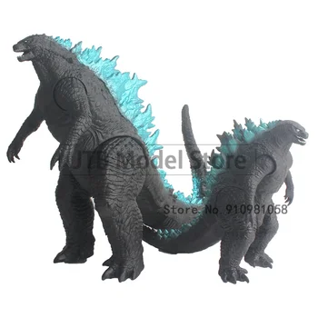 Godzilla VS King Kong Monštier Mäkkej Gumy Veľká Bábika Ručne Vyrobené Model Fury Dinosaura Spoločné Hnuteľného Figma Akcie Obrázok PVC Hračky 0