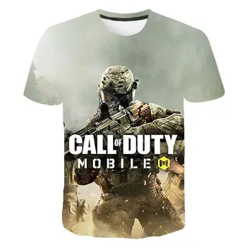 Call Of Duty Nové Letné 3D Vytlačené T Shirt Muži, Ženy, Deti Bežné Streetwear Krátky Rukáv Chlapec Dievča Deti Móda v Pohode Topy 4