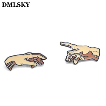 DMLSKY 2ks/set Tvorba Umenie Adam Smalt Kolíky a Brošne Klopě Pin Batoh Tašky Odznak Oblečenie, Dekorácie, Darčeky M3546