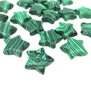 Krásne 1PC Zelený Malachit Crystal Drahokam Crystal Star Tvarované Meditácie, Liečenie Čakier Lešteného Prírodného Kremenné Kryštály 1