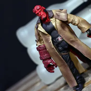 Peklo Baron 2 Hellboy Hell Boy 6-Palcový Super Hnuteľného Bábika Model Hračka MEZCO Ant Akcie Obrázok T68 0