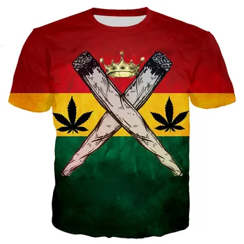 2021 Spevák Bob Marley 3d Vytlačené T-shirt Muži/Ženy Móda Príležitostné Letné Krátky Rukáv Streetwear Harajuku O-Krku Nadrozmerná Topy