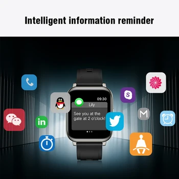 Rogbid Rowatch Plus Globálna Verzia Smart Hodinky Vodotesné Smartwatch Pre Mužov, Ženy Kyslíka v Krvi, Fitness Náramok Pre Android IOS 0