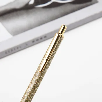 20pcs/lpt veľkoobchod kovové stlačte guľôčkové pero, kreatívne darček guľôčkové pero propagácia, reklama podpisový pero 2