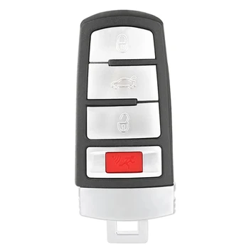 KEYECU 3+1 4 Tlačidlo Keyless Go POŽIADAŤ 315MHz NBG009066T ID48 Čip pre Volkswagen Passat 2006-2013 pre CC 2009-Diaľkové Smart Key 0