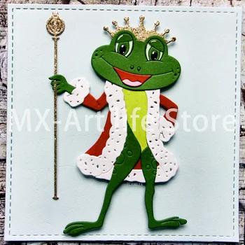 Krásne Token Frog Prince Rezanie Kovov Zomrie Roztomilý Hmyzu, Prípravky Pre DIY Scrapbooking Karty Dekoratívne Razba 2