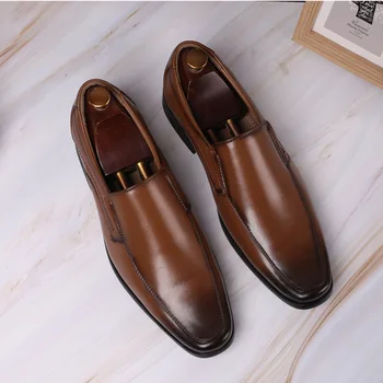 Classic Business pánske Oblečenie Obuv Módne, Elegantné Formálne Svadobné Topánky Mužov Pošmyknúť na Úrad Oxford Topánky pre Mužov Luxusné Mužov d42