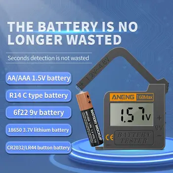 168Max Univerzálny Digitálny Kapacita Batérie Tester pre Lítia 18650 AA Tlačidlo, 9V