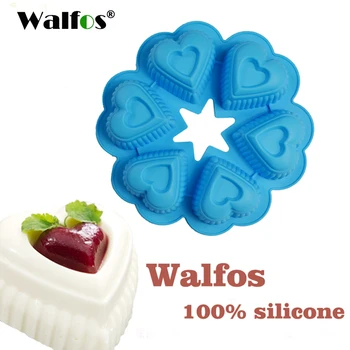 WALFOS 25*25*4.5 cm DlY Srdce Tvar Silikónové Tortu Formy na Pečenie Nástroje Pečenie Maker Plesní
