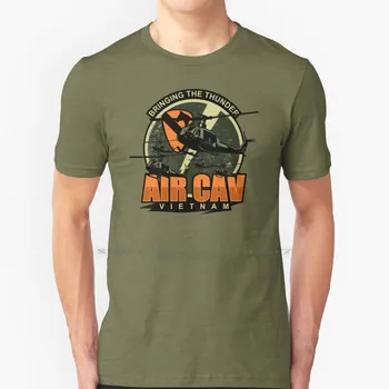 Vzduch Cav Vietnam Patch ( Zúfalý ) T Tričko Zo Čistej Bavlny Us Army Nás Jazdectvo Vojaka Veterán Vietnam Prvá Jazdecká Divízia 4