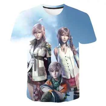 2021 Nové Módne Final Fantasy Cool 3D Vytlačené T Shirt Lete Muži, Ženy, Deti, Krátky Rukáv Chlapec Dievča Deti Streetwear Topy 2