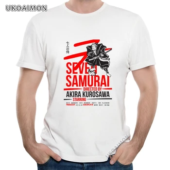 Nový Príchod Akira Kurosawa je Sedem Samuraj Bavlna Pravidelné Tričká Bavlnené Tlač TShirts Voľný čas Jedinečný T-Shirt Pre Dospelých