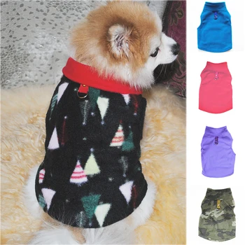 Pes Vesta Soft Fleece Oblečenie Pre Malé Psy Pevné Candy Farby Pes Tričko S Postroj Psa Na Vodítku Chihuahua Yorks Kabát Pet Oblečenie