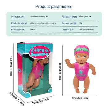 Nepremokavé Plávanie Bábiku Baby Vzdelávanie Inteligentné Elektrické Bábiky Vodné Fun Spoločné Hnuteľného Plávať Bábiky Dieťa Hračky Pre Dievčatá Darčeky #50