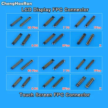 ChengHaoRan LCD Displej/Dotykový Displej Digitalizátorom. FPC Náhradný Konektor pre iPhone 6S 6SP 7 8 X Plus na Doske