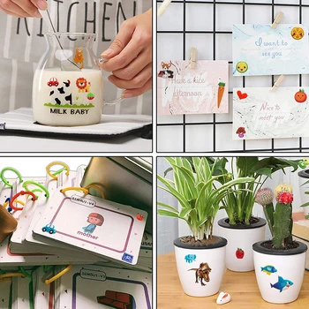 25 Listov/pack Náhodne 3D animovaný Samolepky pre deti kawaii Nepremokavé Bublina StickerGirls Chlapcov Deti Deťom Darčeky
