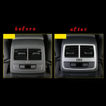 Auto Styling Zadné Odvzdušňovací Dekorácie Rám Cigariet Svetelný Panel Kryt Výbava Pre Audi A4/A5/B9 Interiéru Auto Príslušenstvo