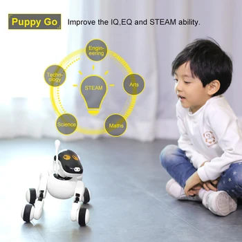 HeLICMax inteligentný Robot Psa AI Elektronické Zvieratko Mobile APLIKÁCIE manipulácia Bluetooth Pripojenie Reproduktorov Multi-function Darček k Narodeninám