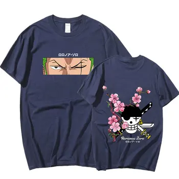 Japonské Anime Jeden Kus Roronoa Zoro T Shirt Mužov Harajuku Manga Grafické Tees T-tričko Unisex Letné Topy Tričko Nadrozmerné Muž 1