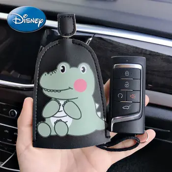 Karikatúra Disney Mickey Mouse Lilo & Stitch Kľúča Vozidla Zásuvky Taška Veľkokapacitný Úložný Vak Šnúrkou Mäkké Kožené Tlačidlo Prípade 1