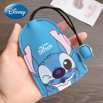 Karikatúra Disney Mickey Mouse Lilo & Stitch Kľúča Vozidla Zásuvky Taška Veľkokapacitný Úložný Vak Šnúrkou Mäkké Kožené Tlačidlo Prípade 5