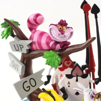 Disney Alice In Wonderland Princezná 16 cm Akcia Obrázok Anime Mini Dekorácie PVC Zber Figúrka Toy Model pre Deti Darček