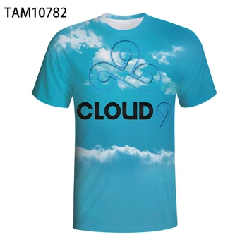 2021 Nové Letné Cloud9 Tím Oblečenie 3D Tlač Tvorivé Mužov Temperament Všestranný T-Shirt detské Pekný T-Shirt 2