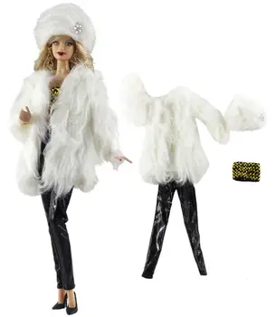 2019 Nové Zimné Nosenie Plyšové Kabát Vyhovovali Sveter Sukne, Šaty, Oblečenie, Oblečenie Pre 1/6 BJD Xinyi Barbie FR ST Bábiky hračky pre dievča
