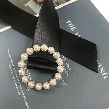 Obliekanie dámske kožené profesionálny šaty pás pearl nové kolo pin pracka, kožené wild džínsy s úzkymi módne 2021 Nové 5