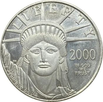 Spojené Štáty Americké 2000 Rok Socha Slobody 100 Dolárov Eagle Zlata Mincí Pozlátené Striebro Kópiu Pamätné Mince 4