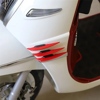 1 pár všeobecné motocykel s motocykel exteriéru nálepky motocykel winglet aerodynamický spojler 4