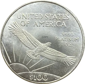 Spojené Štáty Americké 2003 Rok Socha Slobody 100 Dolárov Eagle Zlata Mincí Pozlátené Striebro Kópiu Pamätné Mince 5