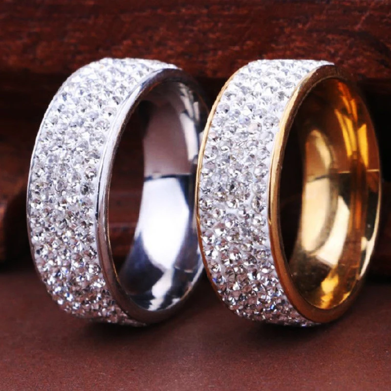 1PC Pár Bling Ring Šperky z Ocele a Titánu Milenca Zapojenie Príslušenstvo Darček 3