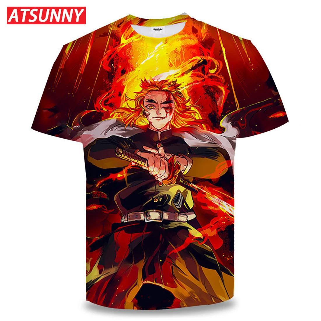Anime Démon Vrah T-shirt Japonský sytle Kimetsu Č Yaiba T tričko, Pulóver harajuku muž Módne Cartoon oblečenie top Streetwear 3