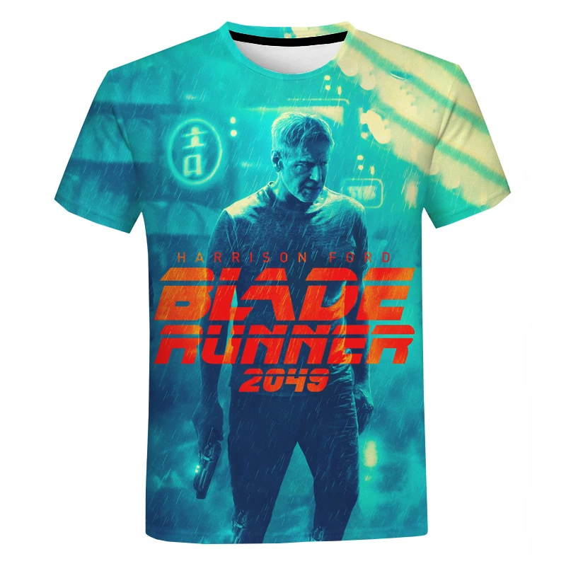 Blade Runner T Shirt 2049 T-Shirt Pre Chlapcov Módne Rock Mens T-Shirt Muži T-Shirts Nadrozmerné T Shirt Tlačených Topy Deti Tee 3