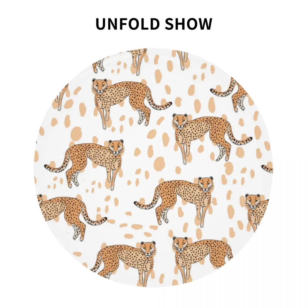 Gepard Vzorom Leopard Obrus Voľne Žijúcich Zvierat Na Jar Polyester Tabuľka Kryt Retro Lacné Chránič Tlač Obrus 3