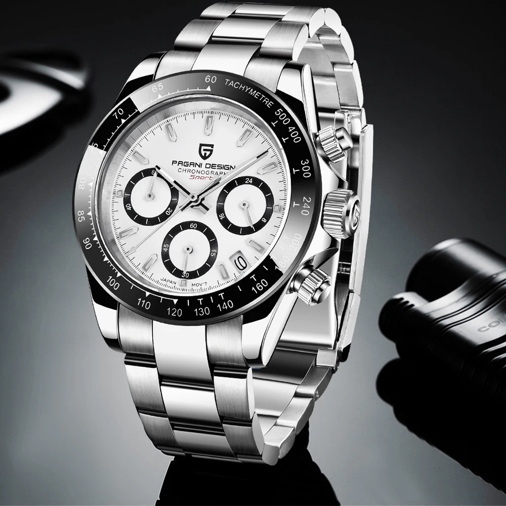 Pagani Dizajn Hodiniek mužov Chronograf Pánske hodinky Top značky luxusné Quartz hodinky pre mužov 100m vodotesné Relogio Masculino 2020 3