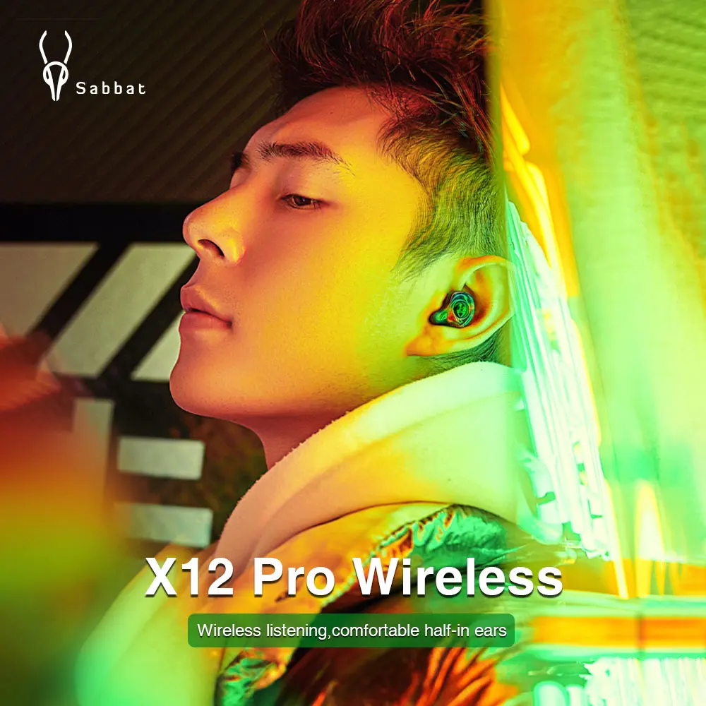 Sabbat X12 Pro TWS Bezdrôtový BLE Športové Slúchadlá Hifi Slúchadlá Nepremokavé 6D Stereo Slúchadlá Aktívne tlmenie Hluku-Zrušiť Pre váš Telefón Android 3