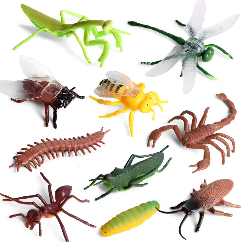 Simulácia Hmyz, Mravce, Motýľ, Včela Dragonfly Spider Farma Zvierat Zábava Model Akcie Obrázok Vianočný Darček Pre Deti, Vzdelávacie Hračka 3