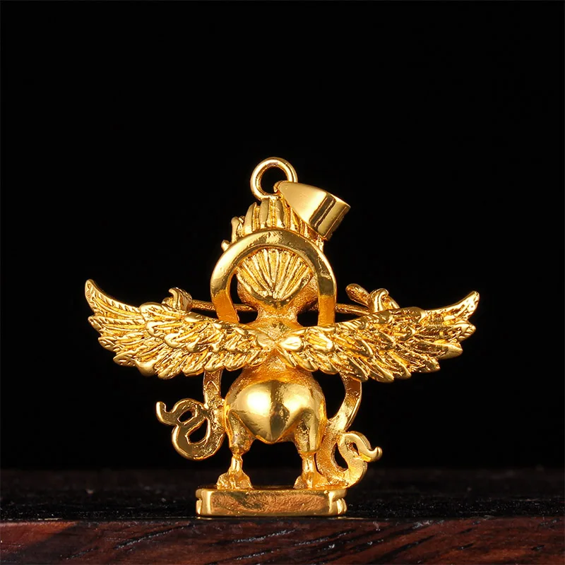 Tibetský Budhistický Medi Roc Zlaté Krídla Vták Prívesok Dekorácie Čínskej Tradičnej Budhizmus Talizman Domáce Dekorácie 3