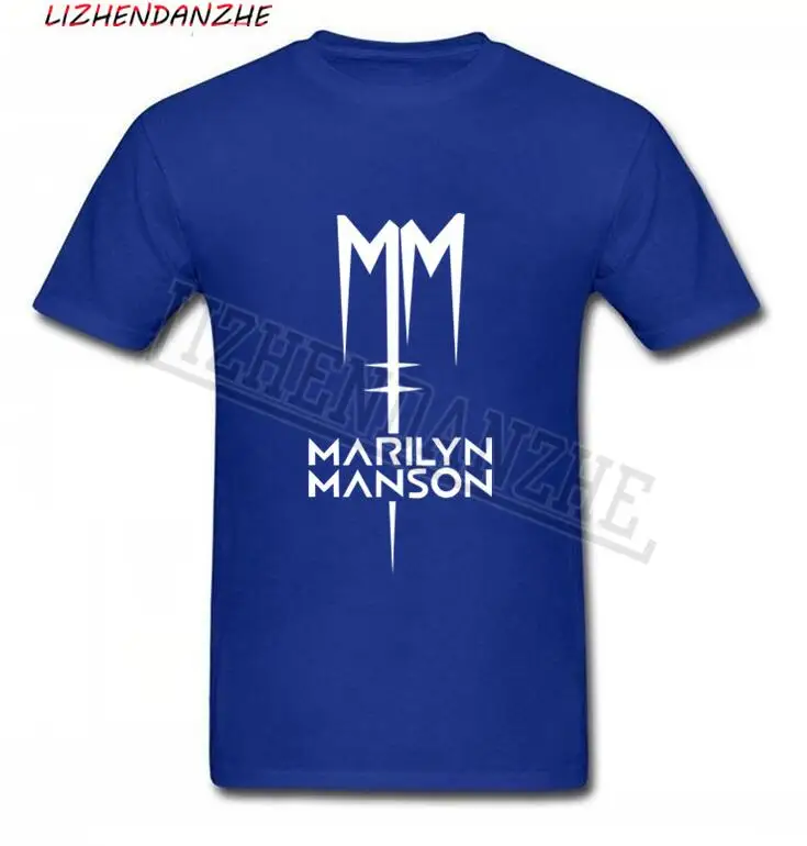 Top Rocková skupina Marilyn Manson Bavlnené tričko Tee TRIČKO Priemyselných Kovov Rocková Kapela t tričko Krátky Rukáv Rukáv Mužov Hip Hop 037 3