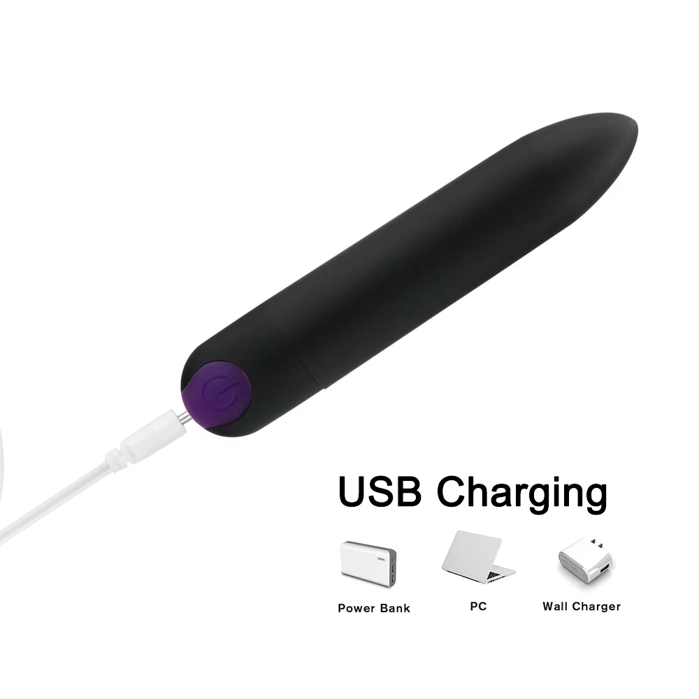 Vaginálne Masér Bullet Vibrátory Sexuálne Hračky Pre Ženy Dildo USB Nabíjanie Stimulátor Klitorisu 10 Frekvencia Silné Vibrácie 3