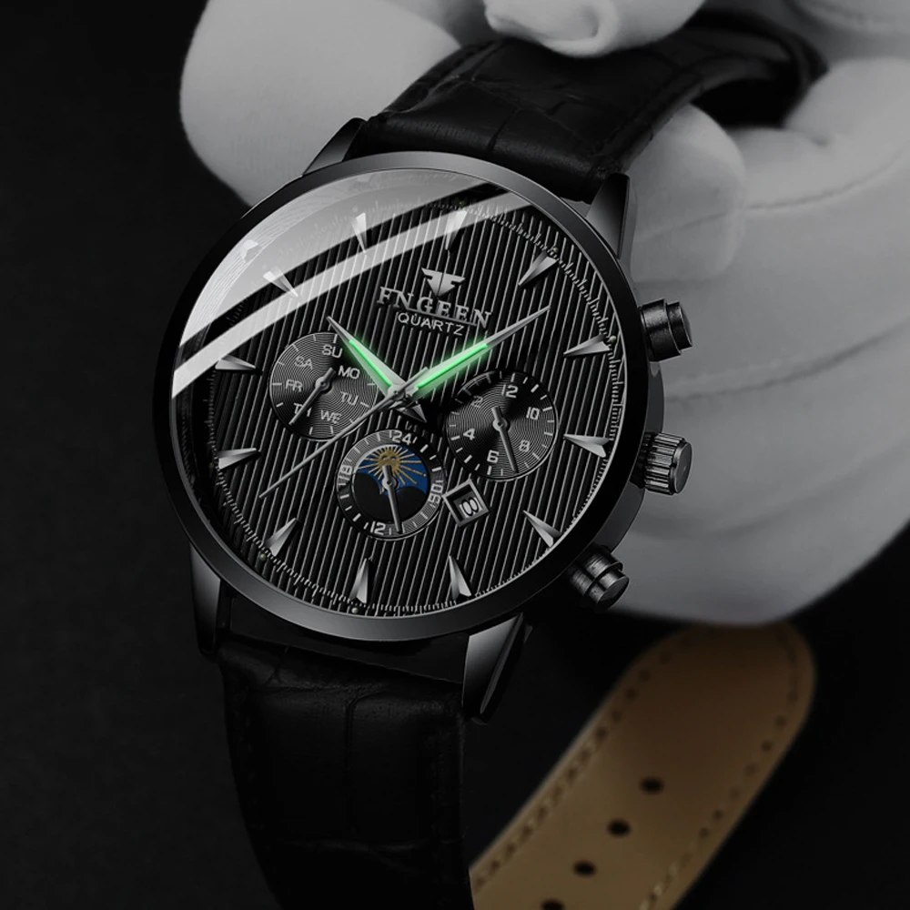 Čierne Hodinky Muž Študentov Športové náramkové hodinky Quartz Ocele, Vodotesné Non-Automatické Hodinky 2020 Nový Štýlový Koncept pánske Hodinky 3