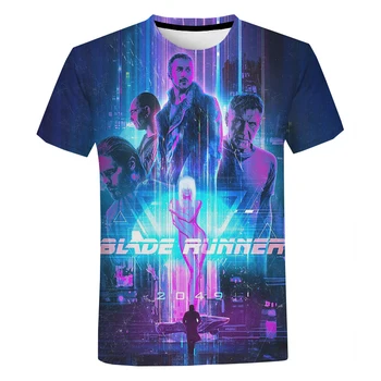 2021 Americký sci-fi Film Blade Runner 2049 3D Vytlačené T-shirt Muži Ženy Móda Bežné Krátky Rukáv Cool Tee Topy 5