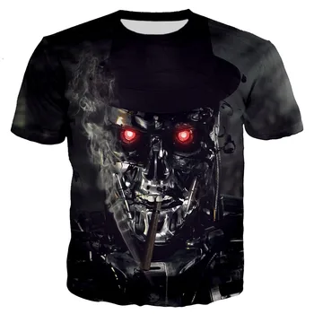 Terminátor Arnold Schwarzenegger Muži/ženy, Nové Módne Cool 3D Vytlačené T-shirts Ležérny Štýl Tričko Streetwear Topy
